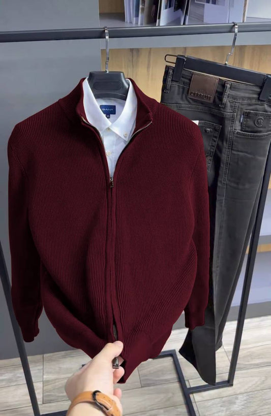 Cardigan burgundy (2)